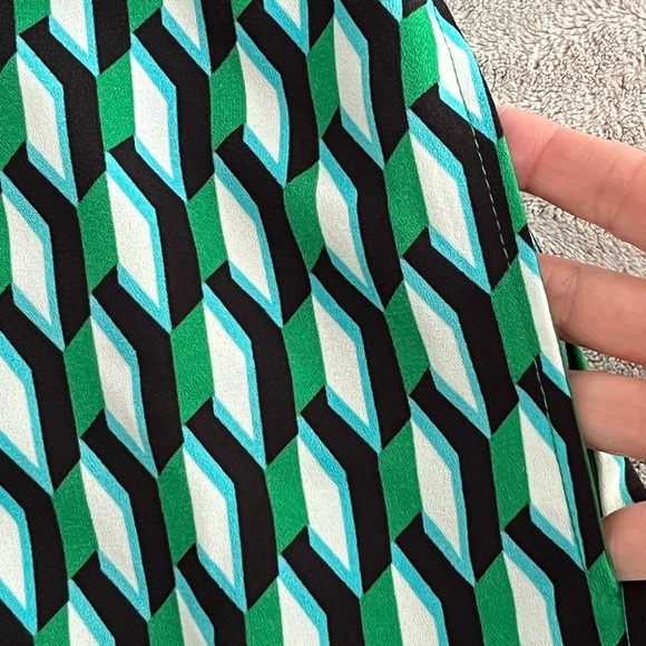 DVF Diane Von Furstenberg for Target Arrow Geo Wrap Skort Green Size L Summer - Picture 9 of 14